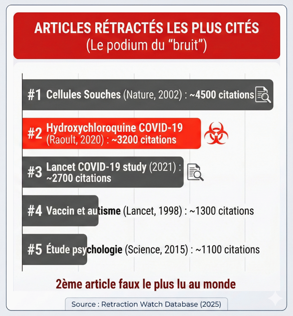 Articles rétractés les plus cités