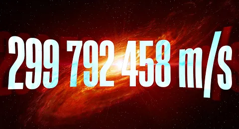 c = 299 792 458 m/s